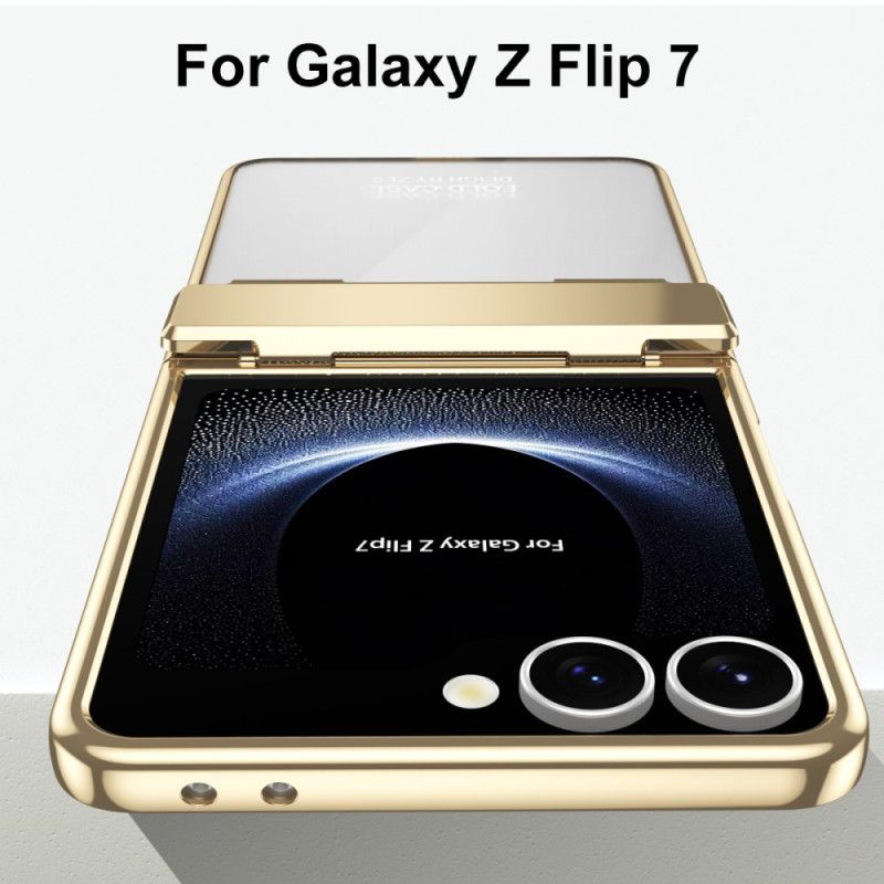 Cover Samsung Galaxy Z Flip 7 Metallisk Kant Med Skærmbeskytter