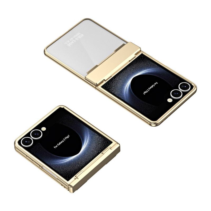 Cover Samsung Galaxy Z Flip 7 Metallisk Kant Med Skærmbeskytter
