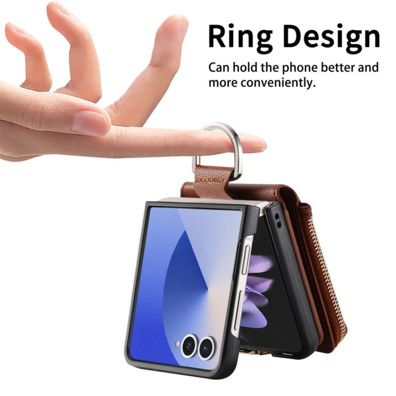 Cover Samsung Galaxy Z Flip 7 Møntpung Og Ringholder