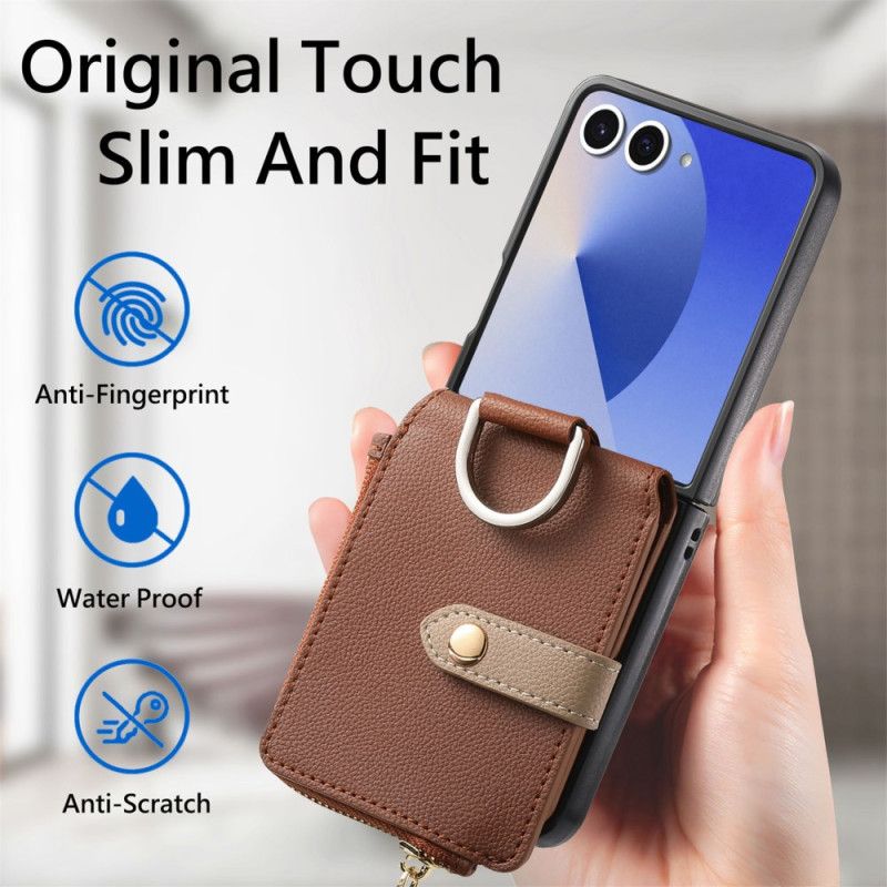 Cover Samsung Galaxy Z Flip 7 Møntpung Og Ringholder