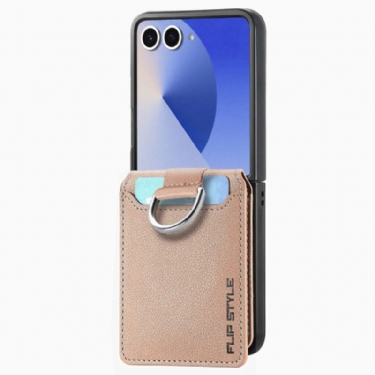 Cover Samsung Galaxy Z Flip 7 Premium Kortholder Og Holder
