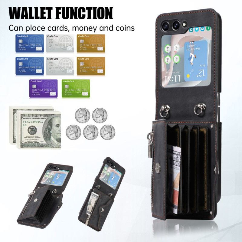 Cover Samsung Galaxy Z Flip 7 Pung Med Snor Og Skulderrem