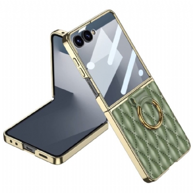 Cover Samsung Galaxy Z Flip 7 Quiltet Design Med Ringholder