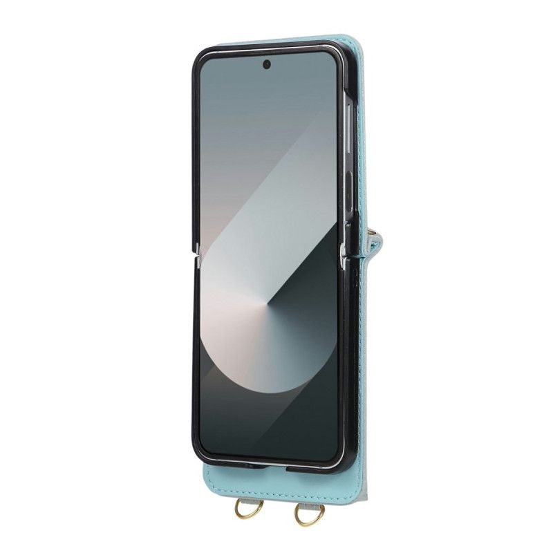 Cover Samsung Galaxy Z Flip 7 Quiltet Pung Med Skulderrem