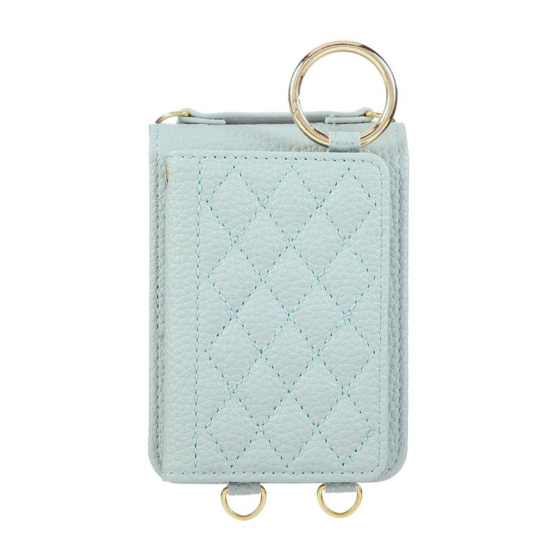 Cover Samsung Galaxy Z Flip 7 Quiltet Pung Med Skulderrem