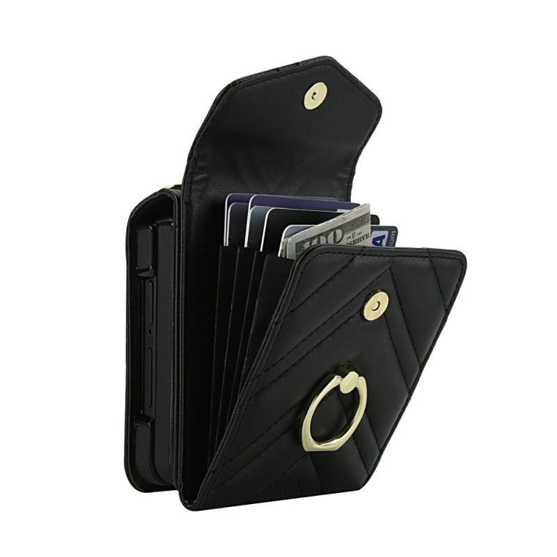 Cover Samsung Galaxy Z Flip 7 Rfid-blokerende Kortholder Og Rem