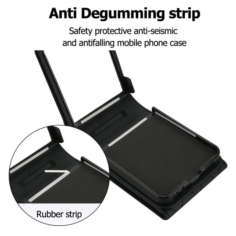 Cover Samsung Galaxy Z Flip 7 Rfid-blokerende Kortholder Og Rem