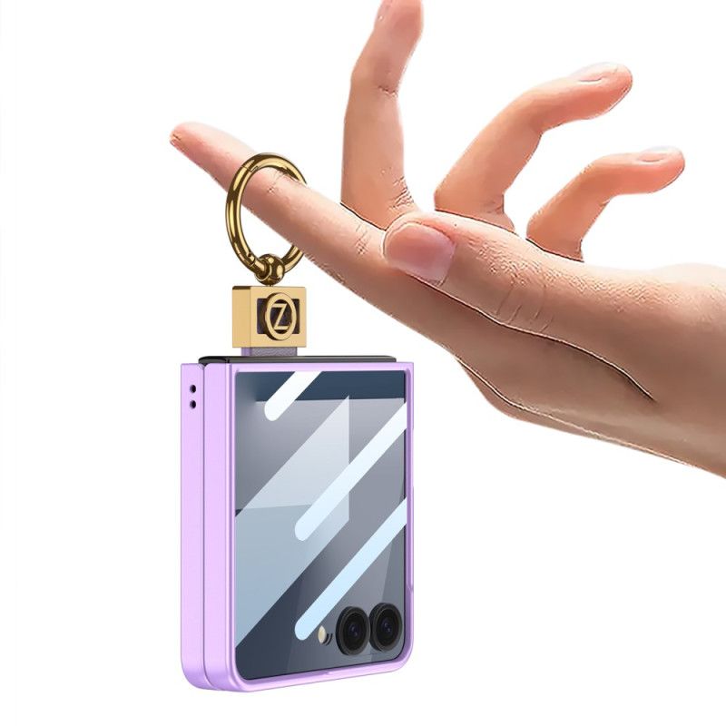 Cover Samsung Galaxy Z Flip 7 Ringholder Og Skærmbeskytter Gkk