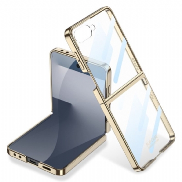 Cover Samsung Galaxy Z Flip 7 Skærmbeskytter Og Kanter Med Metallisk Effekt