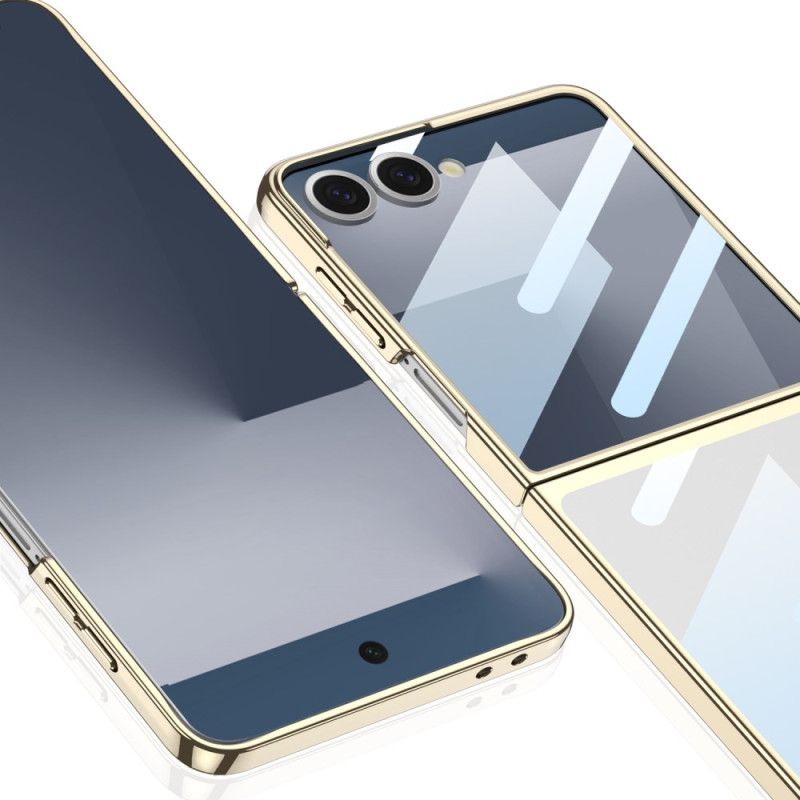 Cover Samsung Galaxy Z Flip 7 Skærmbeskytter Og Kanter Med Metallisk Effekt