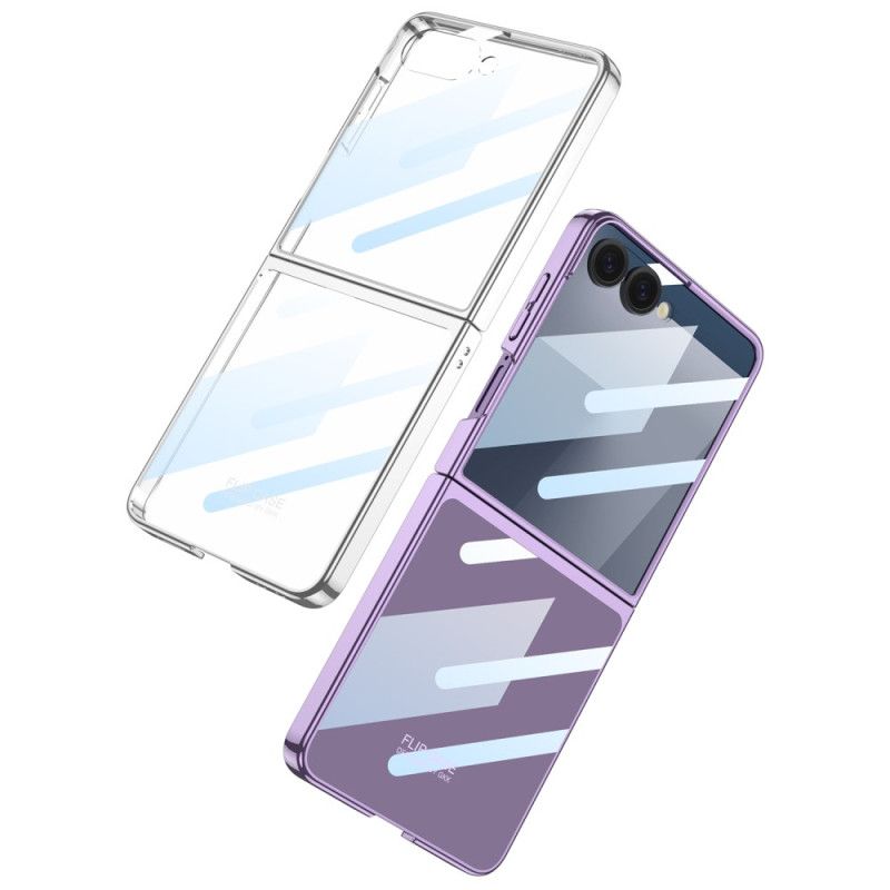 Cover Samsung Galaxy Z Flip 7 Skærmbeskytter Og Kanter Med Metallisk Effekt