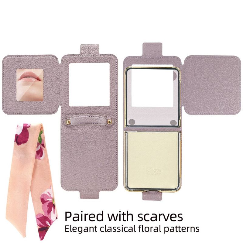 Cover Samsung Galaxy Z Flip 7 Spejl Og Kortholder