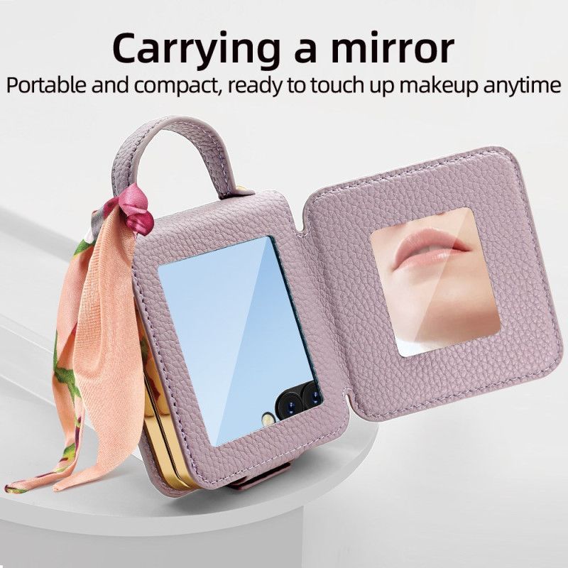 Cover Samsung Galaxy Z Flip 7 Spejl Og Kortholder