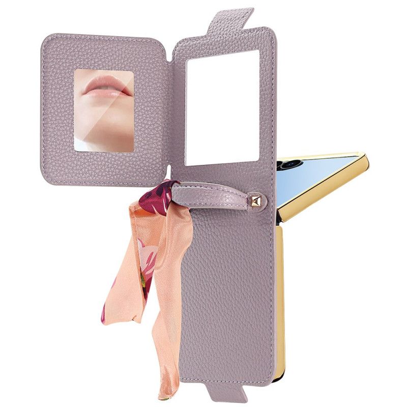 Cover Samsung Galaxy Z Flip 7 Spejl Og Kortholder