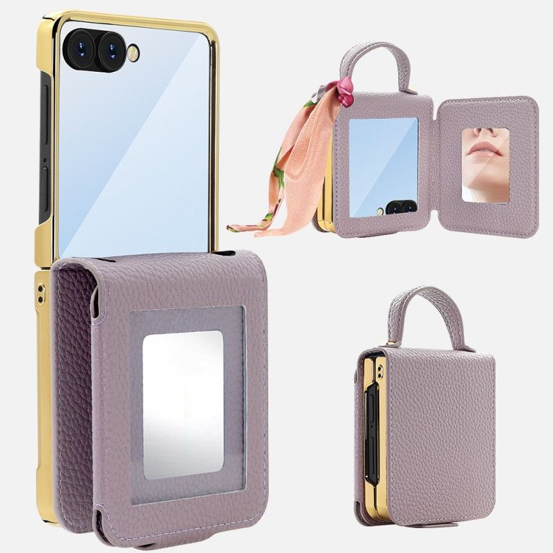 Cover Samsung Galaxy Z Flip 7 Spejl Og Kortholder