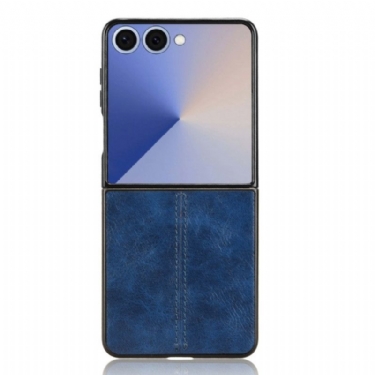 Cover Samsung Galaxy Z Flip 7 Syet Læder Effekt