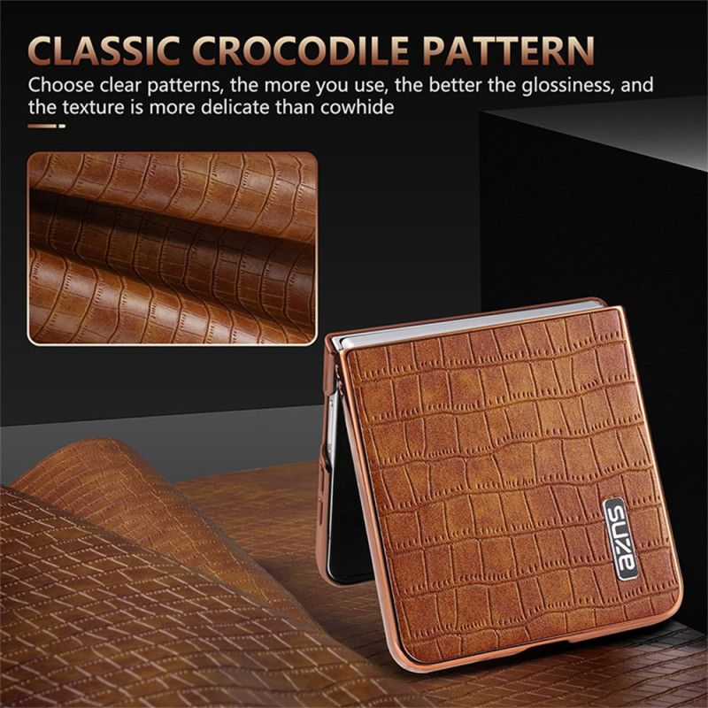 Cover Samsung Galaxy Z Flip 7 Telefon Etui Krokodillestil