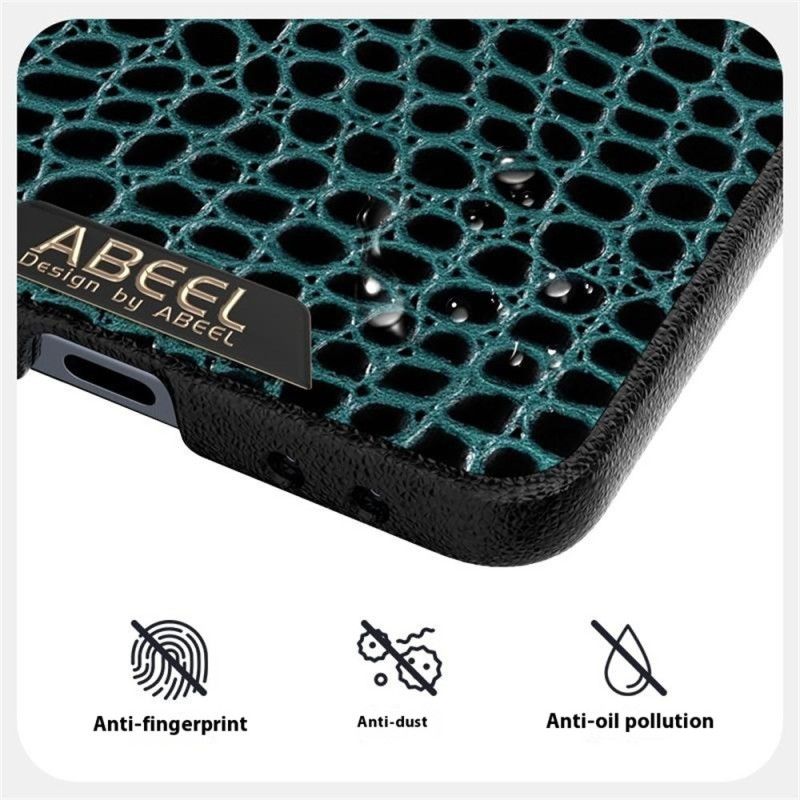 Cover Samsung Galaxy Z Flip 7 Telefon Etui Magsafe-kompatibel Krokodilletekstur Abeel