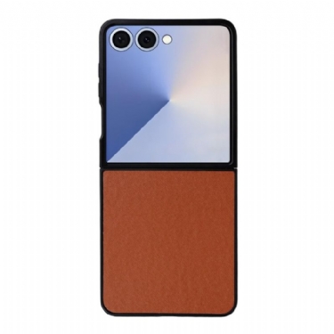 Cover Samsung Galaxy Z Flip 7 Telefon Etui Monokrom Lædereffekt