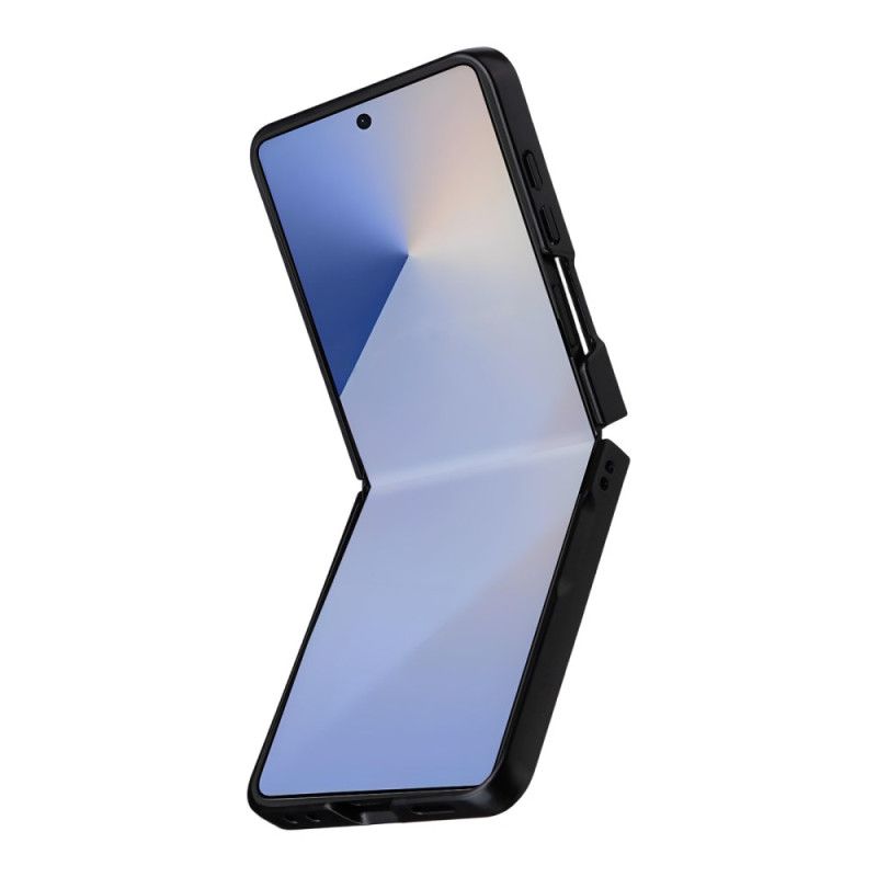 Cover Samsung Galaxy Z Flip 7 Telefon Etui Monokrom Lædereffekt