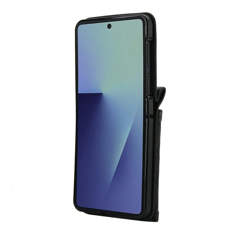 Cover Samsung Galaxy Z Flip 7 Telefon Etui Polstret Kortholder Og Skulderrem
