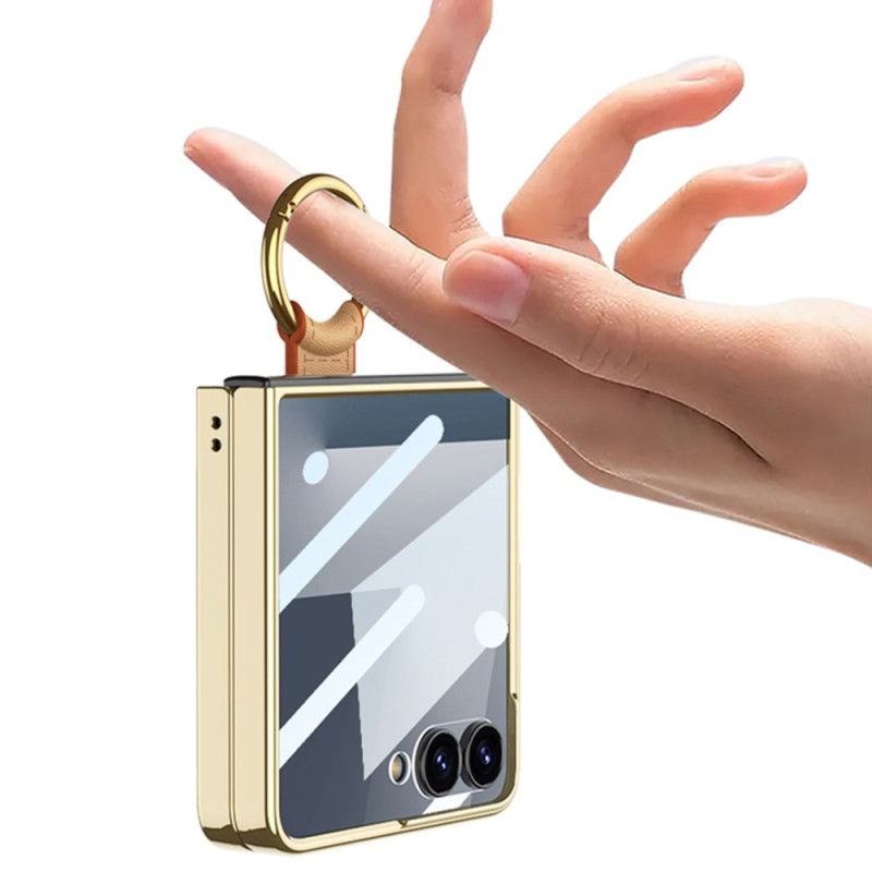 Cover Samsung Galaxy Z Flip 7 Telefon Etui Ringholder Og Aftagelig Skulderrem