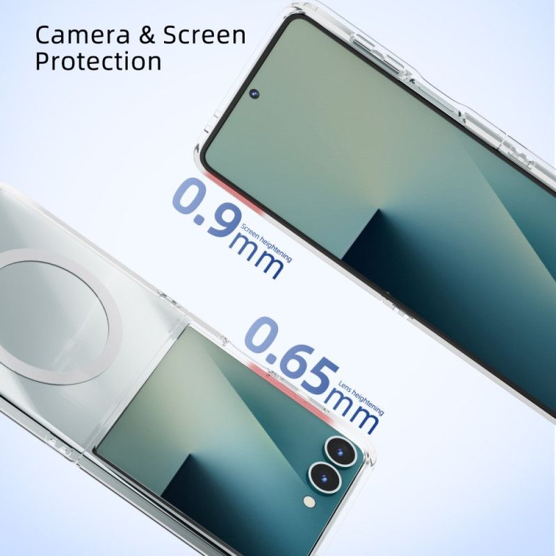 Cover Samsung Galaxy Z Flip 7 Telefon Etui Transparent Magnetisk