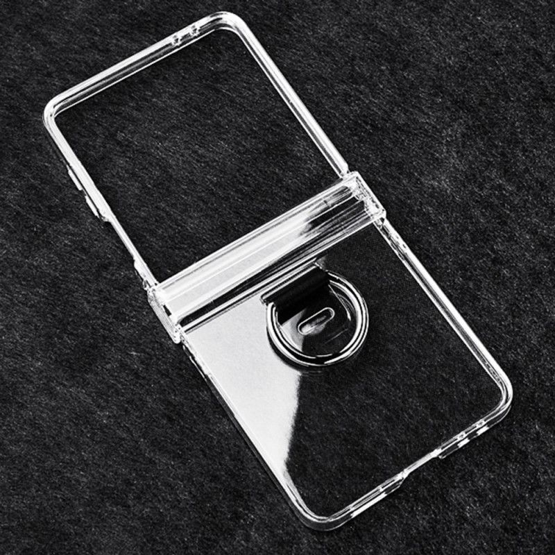 Cover Samsung Galaxy Z Flip 7 Transparent Med Ringholder