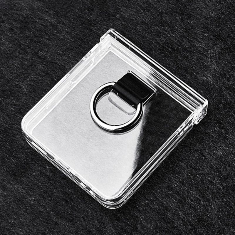 Cover Samsung Galaxy Z Flip 7 Transparent Med Ringholder
