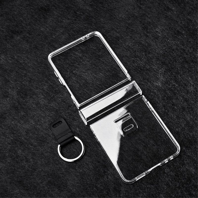 Cover Samsung Galaxy Z Flip 7 Transparent Med Ringholder