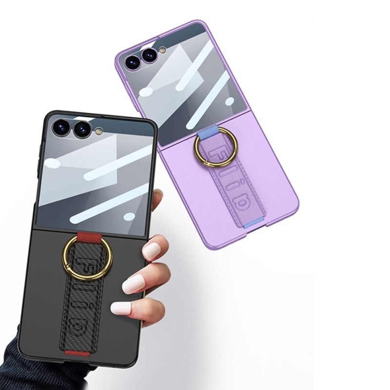 Cover Til Samsung Galaxy Z Flip 7 Gkk Håndledsrem Og Skærmbeskytter