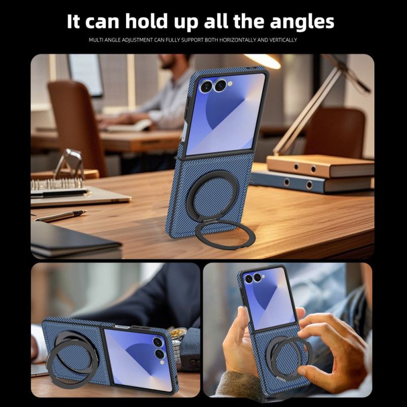 Cover Til Samsung Galaxy Z Flip 7 Magnetisk Kulfiber