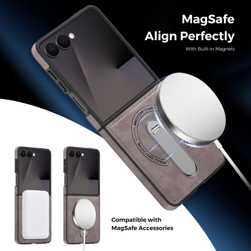 Cover Til Samsung Galaxy Z Flip 7 Magnetisk Med Roterende Stativ
