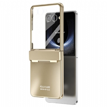 Cover Til Samsung Galaxy Z Flip 7 Metallisk Effekt Med Skærmbeskytter