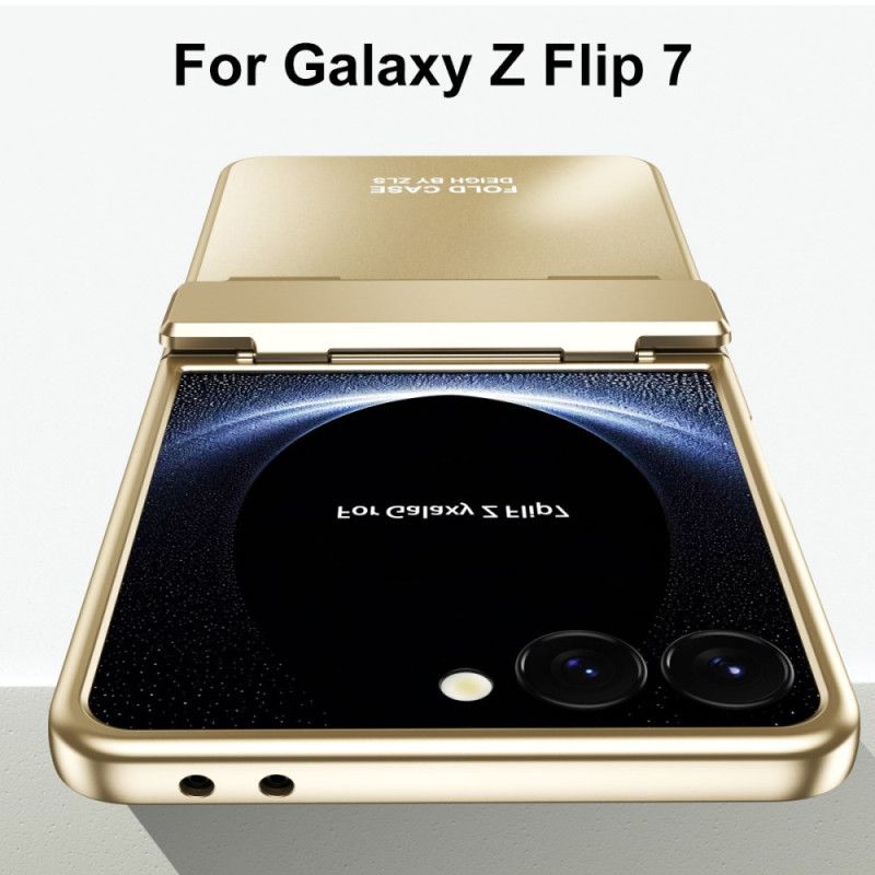 Cover Til Samsung Galaxy Z Flip 7 Metallisk Effekt Med Skærmbeskytter