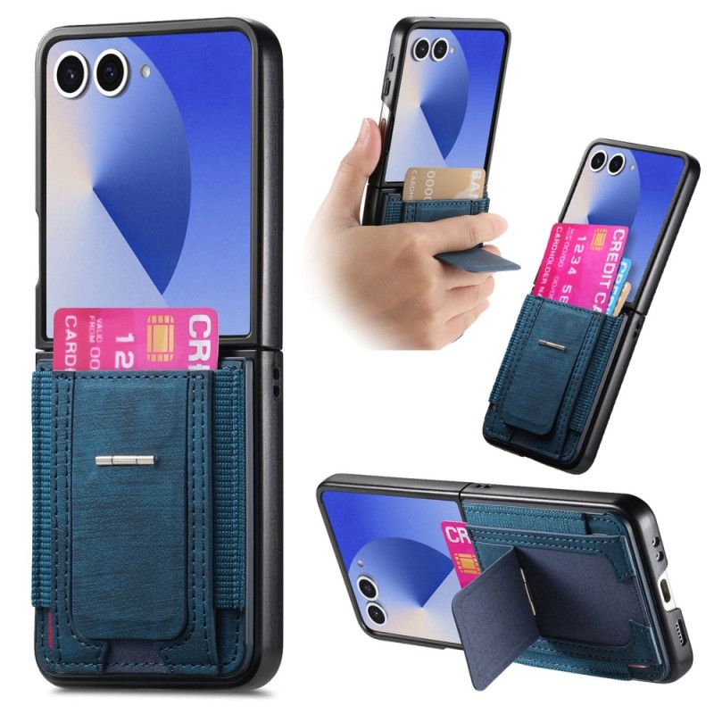 Cover Til Samsung Galaxy Z Flip 7 Retro Holder Og Kortholder