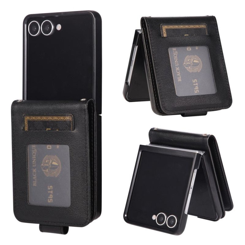 Etui Samsung Galaxy Z Flip 7 Kortholder I Kunstlæder