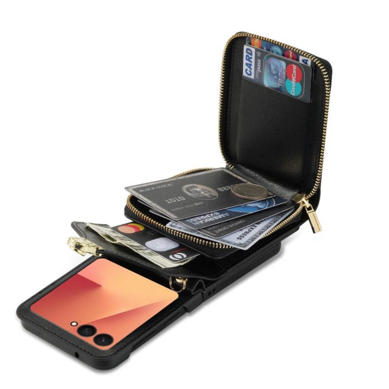 Etui Samsung Galaxy Z Flip 7 Lynlåspung Og Skulderrem