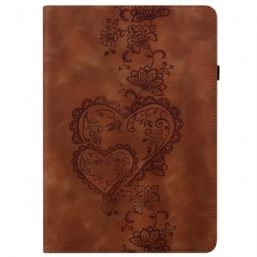 Case Samsung Galaxy Tab S10 Plus Telefon Etui Hjerter Med Ruskindseffekt