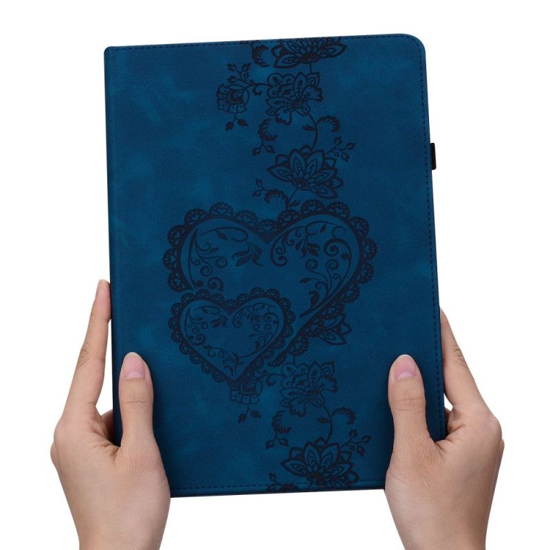 Case Samsung Galaxy Tab S10 Plus Telefon Etui Hjerter Med Ruskindseffekt