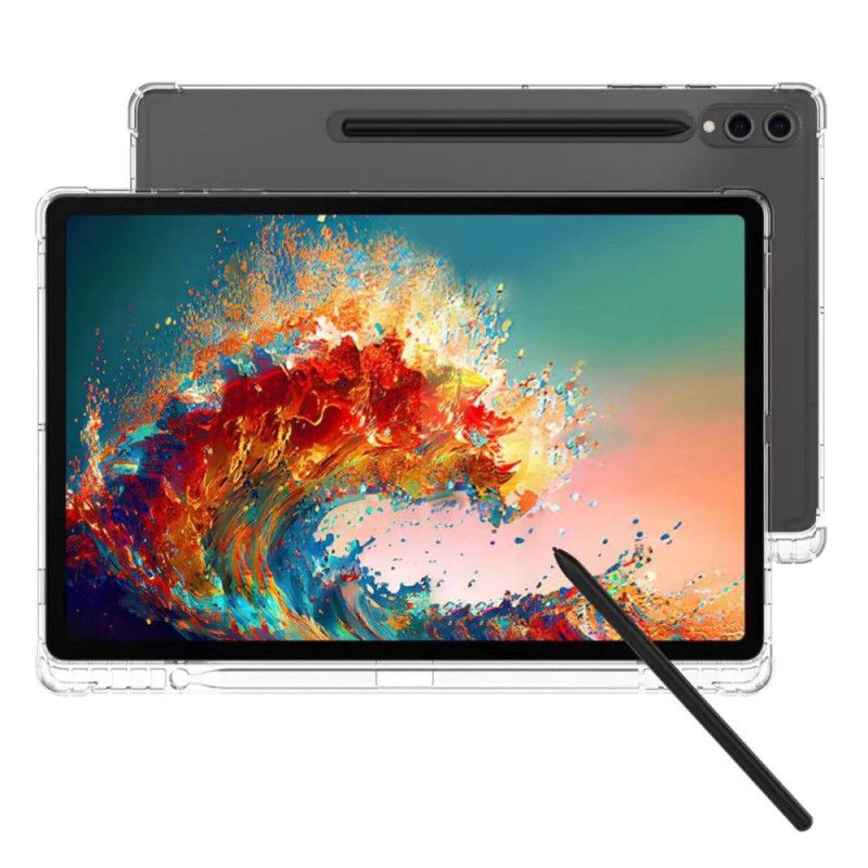 Cover Samsung Galaxy Tab S10 Plus Forstærket Transparent Med Stylusholder