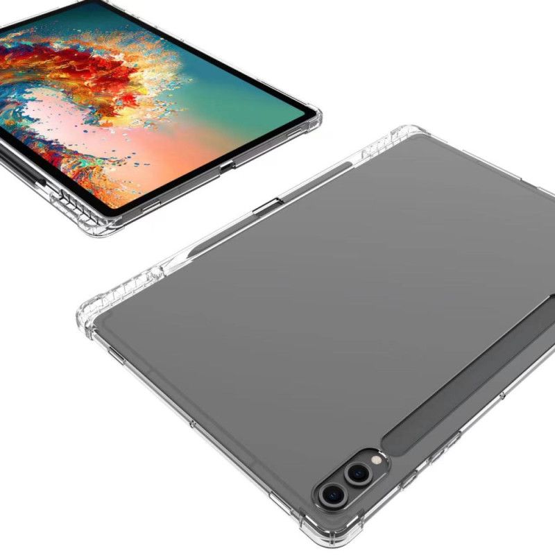 Cover Samsung Galaxy Tab S10 Plus Forstærket Transparent Med Stylusholder