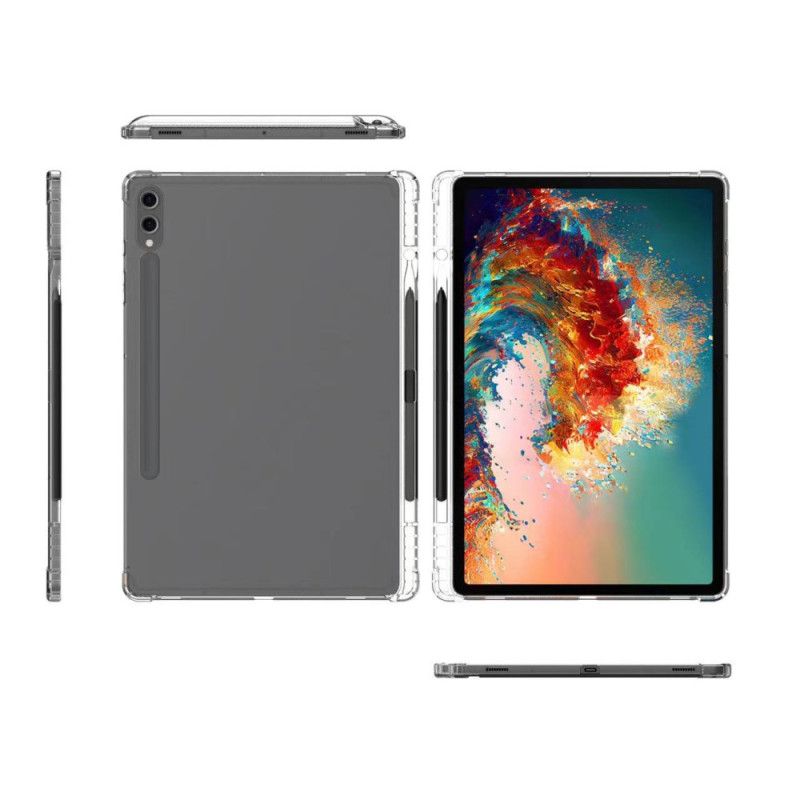 Cover Samsung Galaxy Tab S10 Plus Forstærket Transparent Med Stylusholder