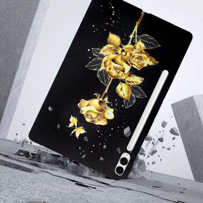 Cover Samsung Galaxy Tab S10 Plus Gyldne Roser