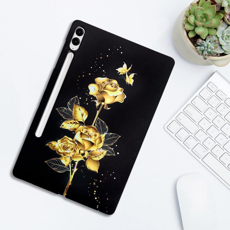 Cover Samsung Galaxy Tab S10 Plus Gyldne Roser