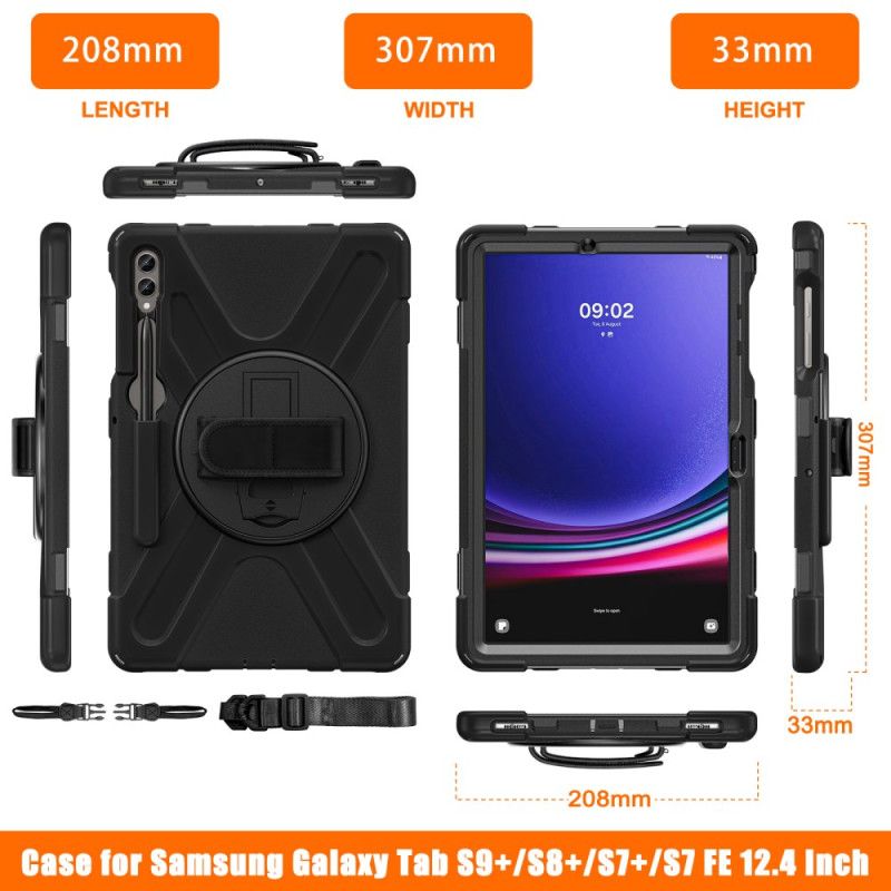 Cover Samsung Galaxy Tab S10 Plus Telefon Etui Rem Og Stativ
