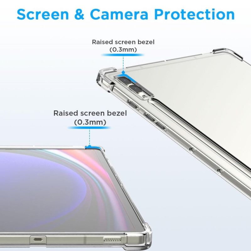 Cover Samsung Galaxy Tab S10 Plus Transparent Med Stylusholder