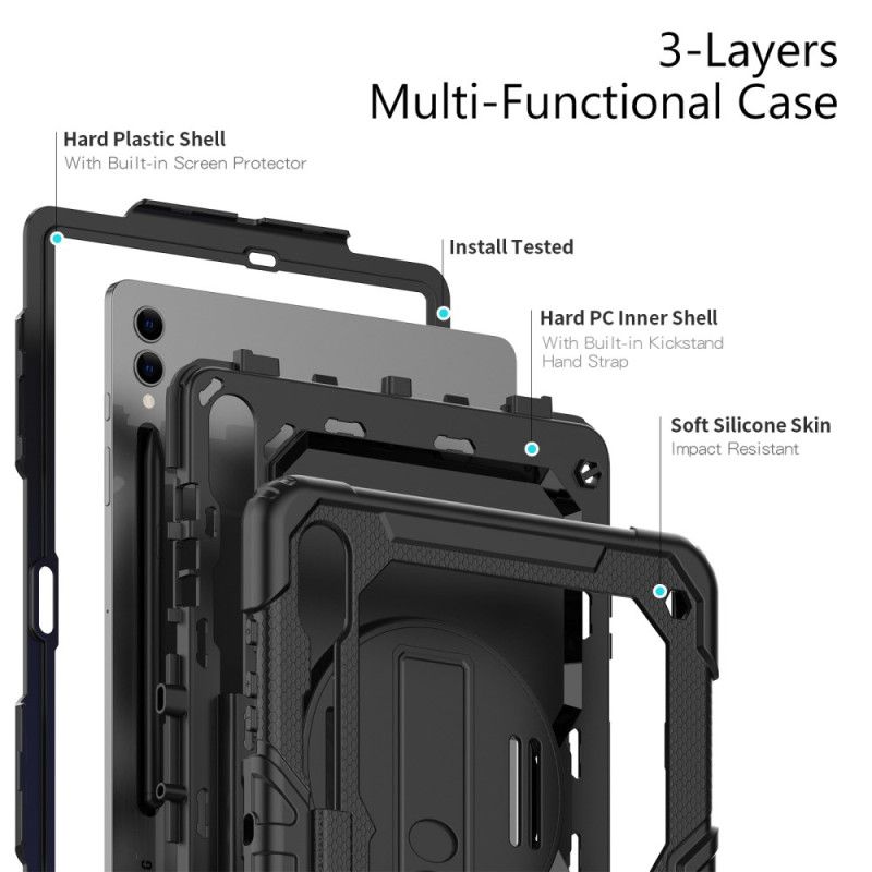 Cover Til Samsung Galaxy Tab S10 Plus Holdbar Med Skærmbeskytter