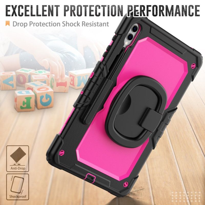 Cover Til Samsung Galaxy Tab S10 Plus Ultra-resistent Beskyttelse Med Stylusholder Og Skulderrem