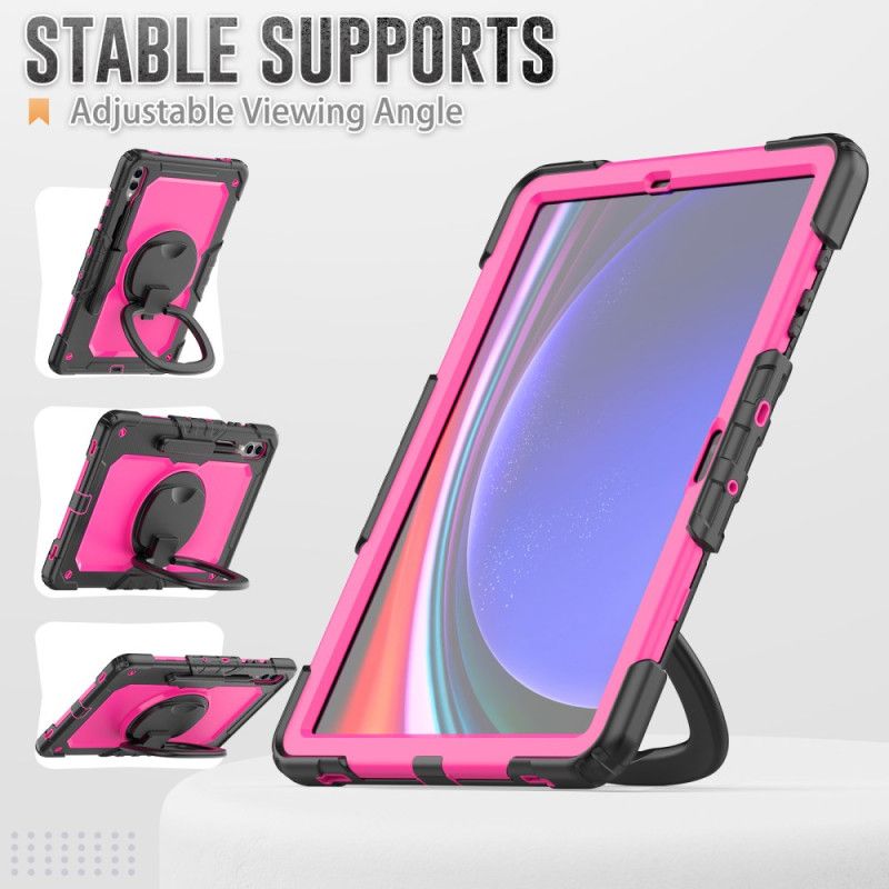 Cover Til Samsung Galaxy Tab S10 Plus Ultra-resistent Beskyttelse Med Stylusholder Og Skulderrem